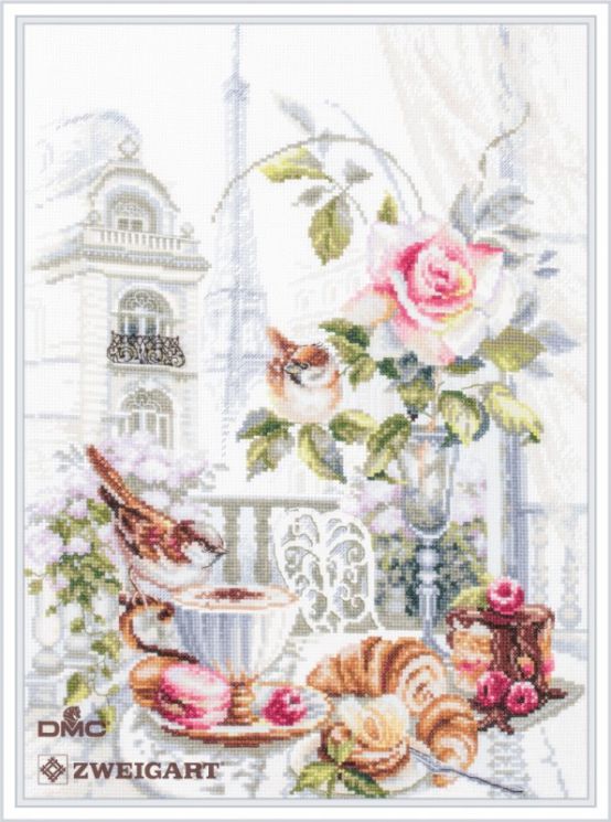 Набор для вышивания Чудесная игла PREMIUM «Парижское утро», 30х40 328-558