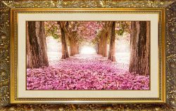F-127 Алмазная мозаика МИЛАТО "Аллея из розовых лепестков"