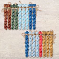 НМул-ЛКН157-2283 Набор ниток OwlForest для схемы «Летучий корабль. Ночь» (ПНК) 28 каунт в 3 нити