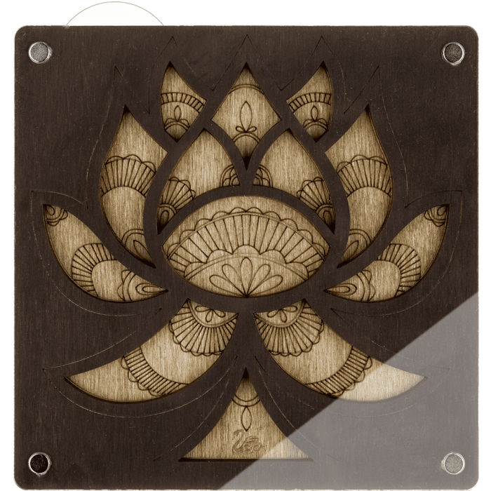 Органайзер для бисера с прозрачной крышкой ВОЛШЕБНАЯ  СТРАНА FLZB-043 14*14см, 13 ячеек