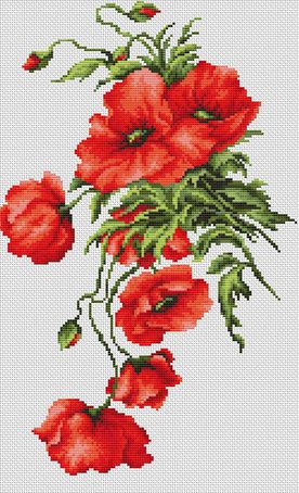 B2236 Набор для вышивания Luca-S "Маки"