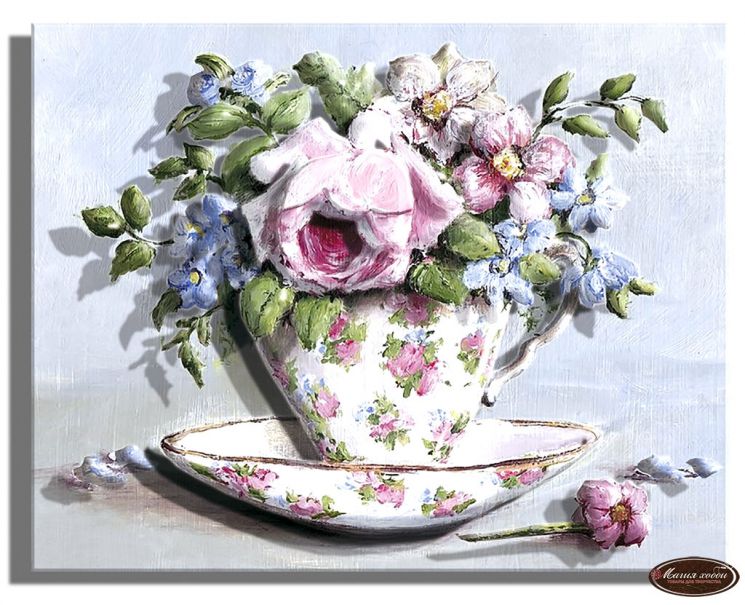 PT150189 Папертоль Магия Хобби «Шебби шик незабудки»