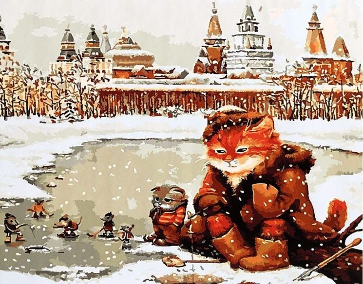 Картина по номерам Paintboy "Рыбачки" GX3719 