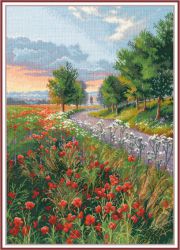 1239 Набор для вышивания ОВЕН "Утро в пути"