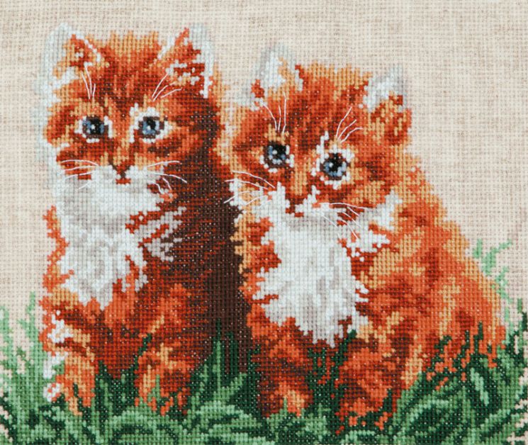 Набор для вышивания крестом Чудесная игла «Рыжие друзья» 58-05