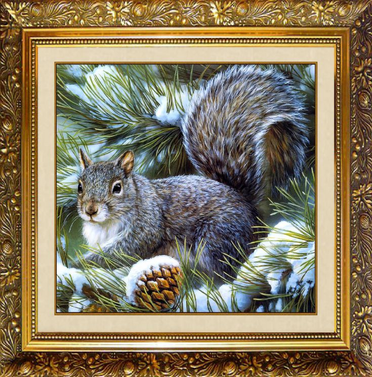 F-145 Алмазная мозаика МИЛАТО "Белочка"