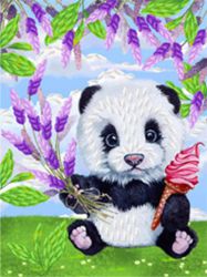 НЛ5-018 Набор для вышивания лентами ТМ Наследие "Пандочка"