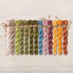 НМул-СЛ019-3322 Набор ниток OwlForest для схемы «Северное лето» (DMC) 32, 36 каунт в 2 нити