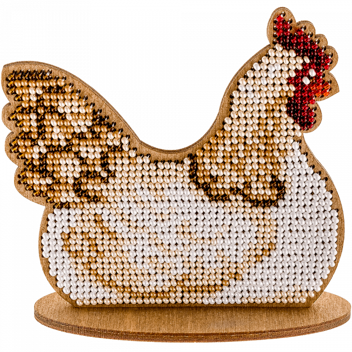 Набор для вышивания бисером по дереву Волшебная страна FLK-079, 10*9.5см