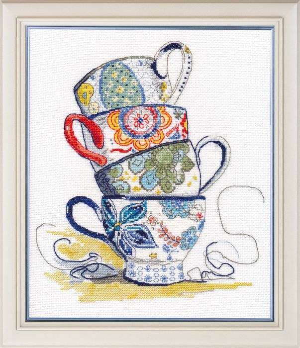 1034 Набор для вышивания ОВЕН "Чайная коллекция"