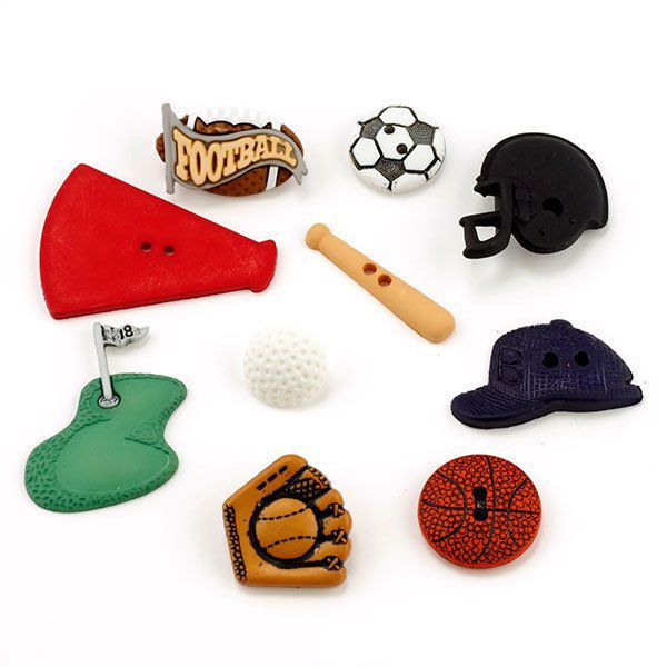 Набор декоративных пуговиц Jesse James "Спорт"