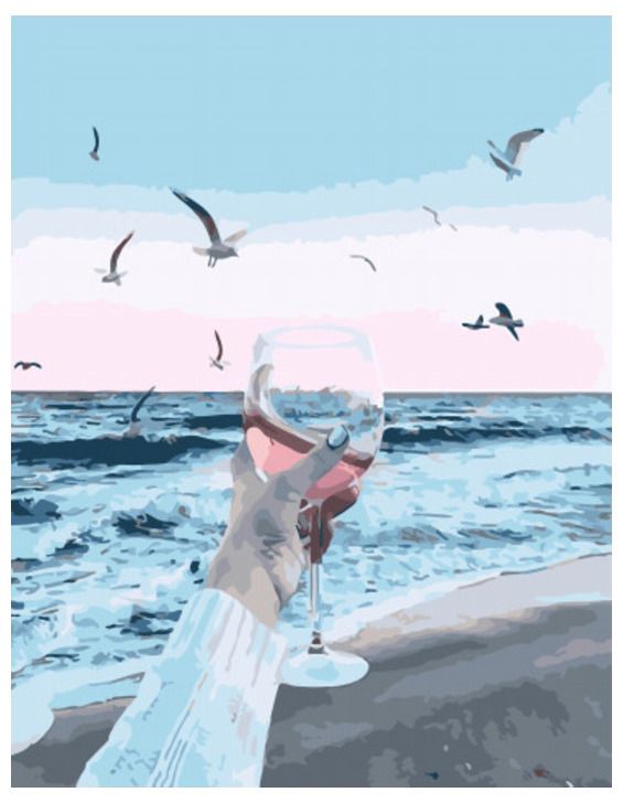 PK 51073 Картина по номерам Paintboy "Приятный вечер у моря"