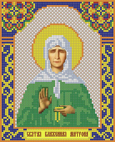 ИМА4-001 Алмазная мозаика ТМ НАСЛЕДИЕ "Матрона Московская"