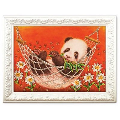 Набор для вышивания бисером КРОШЕ "Панда" В-509