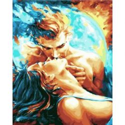 GX31458 Картина по номерам  "Вдвоем во вселенной" 40х50 см