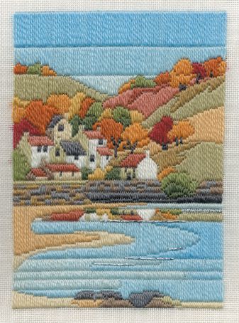 Набор для вышивания в технике лонгстич DERWENTWATER DESIGNS "Осенний берег"