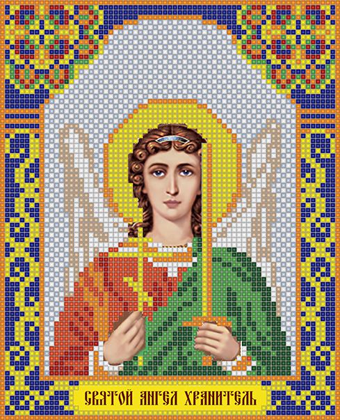 ИМА4-005 Алмазная мозаика ТМ НАСЛЕДИЕ "Ангел Хранитель"