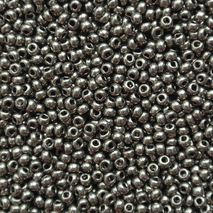 Бисер Preciosa 18549 серый металлик