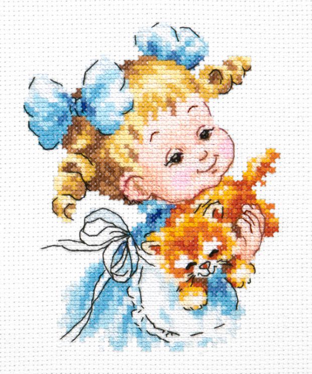 Набор для вышивания крестом Чудесная игла «Ты мой маленький!» 35-20