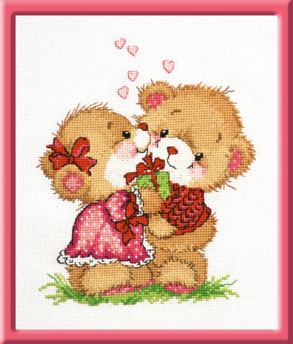 Набор для вышивания крестом ОВЕН "Счастливы вместе" 710