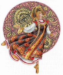 НВ-664 Набор для вышивания М.П.Студия "Русские традиции. Хохлома"