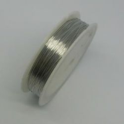 Пр-50 Проволока для бисера 0,3мм 50м серебро