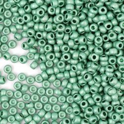18558 Бисер зеленая мята металлик (Preciosa) 