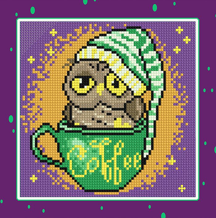 БСА25-086 Алмазная вышивка ТМ Наследие "Волшебный кофе"