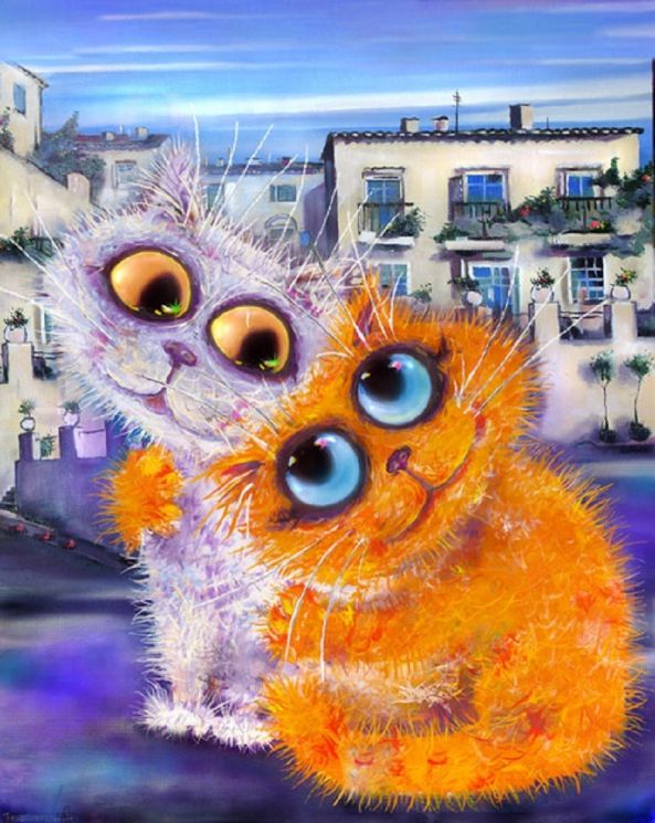 Картина по номерам Paintboy "Кошечки" GX4100