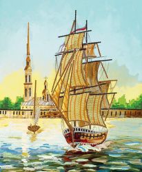 КБ-103 Схема для вышивания бисером ТМ Наследие "Фрегат"