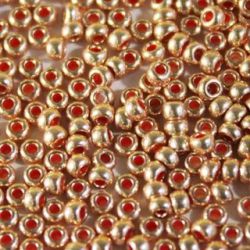 18589 Бисер светлое золото металлик (Preciosa) 