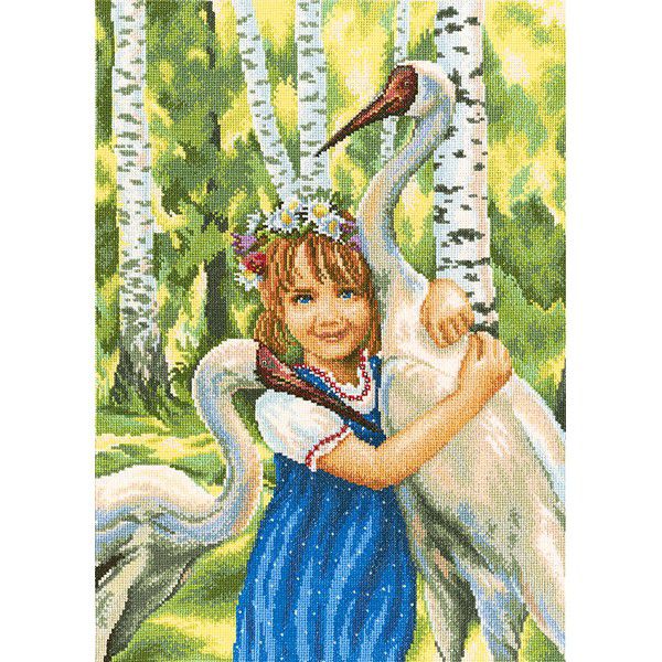 М346 Набор для вышивания РТО "Белые журавли"