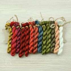 НМул-НС-3401 Набор ниток OwlForest для схемы «Новогодний семплер» (DMC) 40 каунт в 1 нить