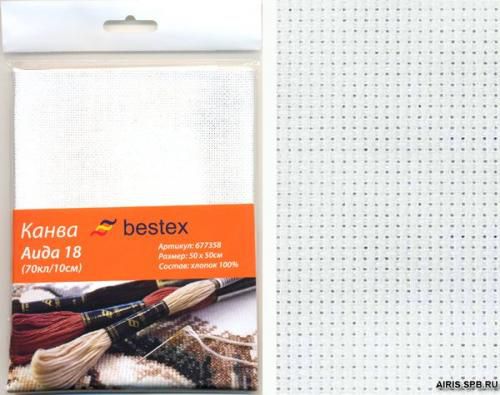 Канва Bestex 624010-18C/T  50*50см