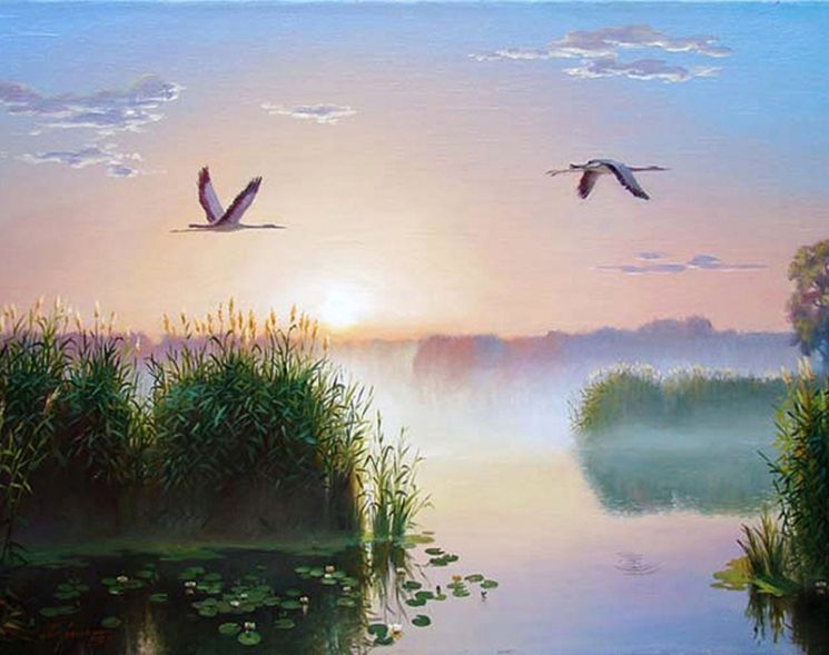 Ag 1001 Алмазная мозаика Гранни "Рассвет"