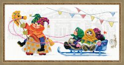 1519 Набор для вышивания Риолис "Масленица. Петрушка"
