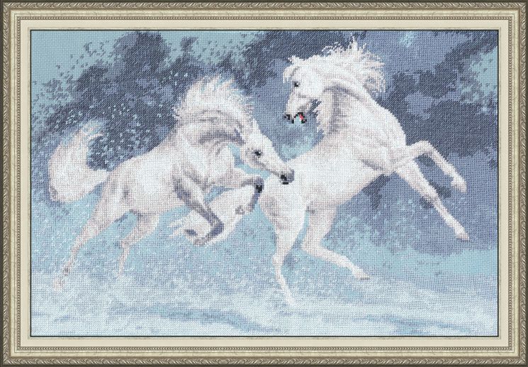 Набор для вышивания крестом ЗОЛОТОЕ РУНО "Белая вьюга" З-044