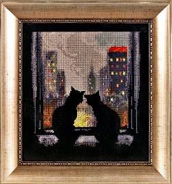 Набор для вышивания крестом Alisena "Ночной вид" 1093