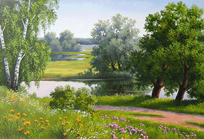 Ag 683 Алмазная мозаика Гранни "Родные просторы"