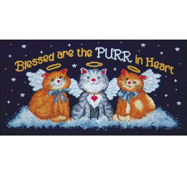 Набор для вышивания крестом Design Works "Кошки Ангелы" 2375