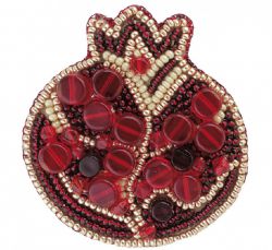 183-БП Набор для изготовления броши БП-183 "Гранат" брошь 5,5х6,0см.