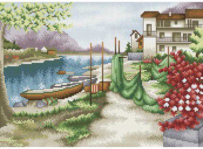 Алмазная мозаика Белоснежка "У реки" 085-ST