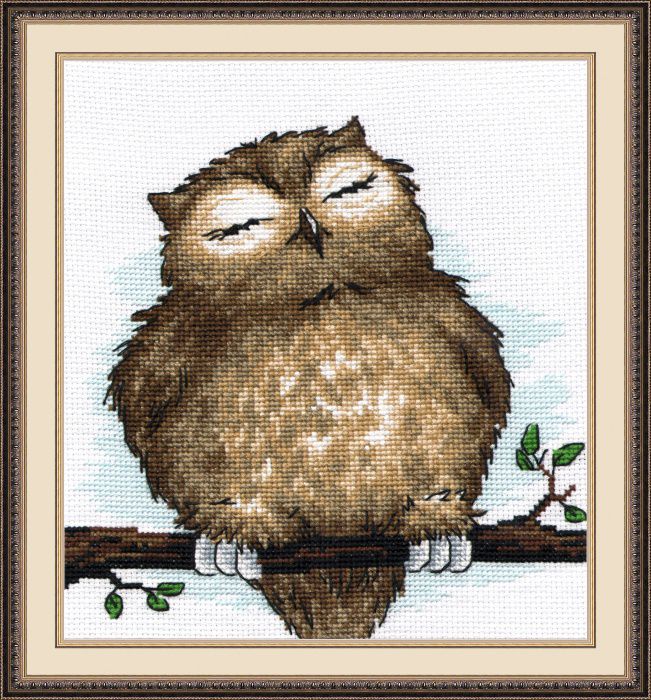 Набор для вышивания крестом ОВЕН "Совушкин сон" 729