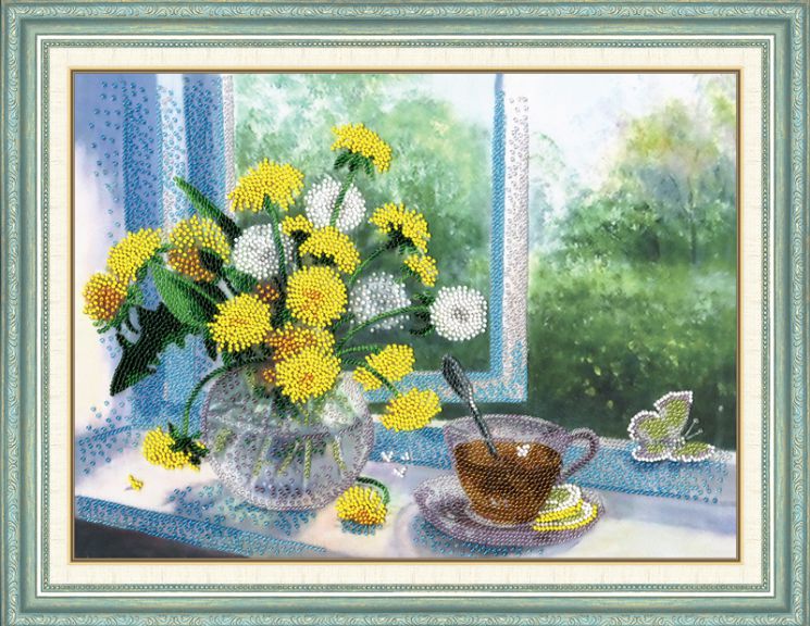 РТ-090 Набор для вышивания Золотое Руно "Одуванчики"