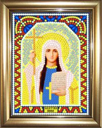 ИМРА5-103 Алмазная мозаика ТМ НАСЛЕДИЕ с рамкой "Святая Нина"