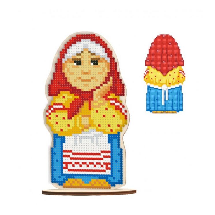 Набор для вышивания WoodStitch "Бабушка", 15*8, SK-001