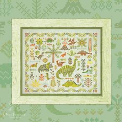 0098-ДЛ-Н-3Bf Набор для вышивания СОВИНЫЙ ЛЕС "Динозавровый лес"