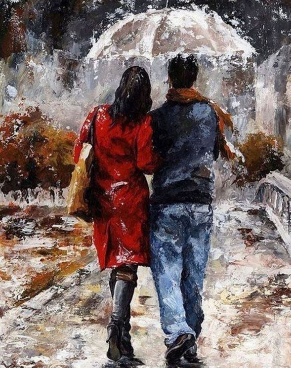 Алмазная мозаика Гранни "Прогулка" Ag842