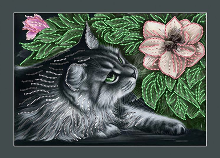 КБ-267 Схема для вышивания бисером ТМ Наследие "Барсик"