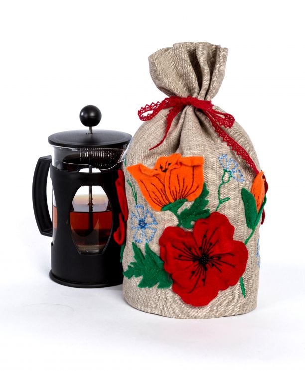 Набор для изготовления текстильной игрушки грелки на чайник Перловка "Маковое Поле" ПГЧ-1107